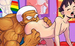Desenhos porn gay guloso arregaçando a buceta da magrinha safada