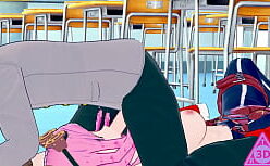 Hatsume hentai fazendo sexo anal