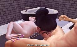 Hentai pai comendo filha de 18 aninhos no banheiro