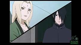 Naruto x sasuke hentai loira de cuzão grande sendo enrabada