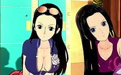 Nico robin sexo anal com mulher casada