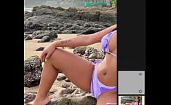 Punheta gostosa de mulher na putaria