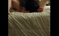 Suketto sanjou com a xoxota da esposa