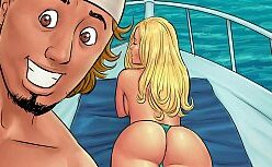 Cartoon porono com essa linda loira rabuda muito gostosa