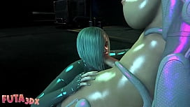 Cyberpunk 2077 hentai foda no sofá com amigo tarado