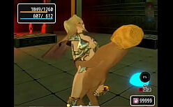 Female goblin hentai loira deliciosa se acabando no sexo anal