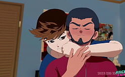 Gay bara pornô com uma puta linda