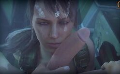 Metal gear hentai chupando buceta de uma loira