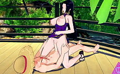 One piece hancock hentai metendo a piroca grossa na novinha