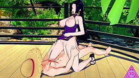 One piece hancock hentai metendo a piroca grossa na novinha