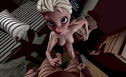 Desenhos animados pornográfico com loira cavala fudendo